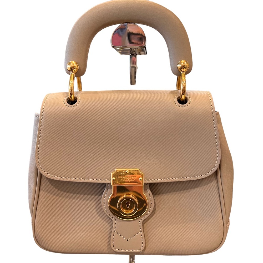 Burberry Honey Trench Calfskin Small Top Handle Bag - Picture 12 of 13
